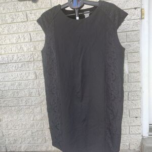 Chico's Black Dress [ NWT ] Lace Accents Sleeveless Cocktail size 3